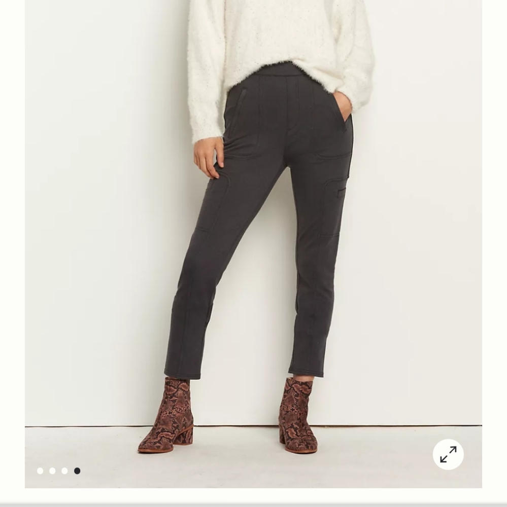 Anthropologie NWT Gray Frankie Pull On Trouser Leggings Size XS